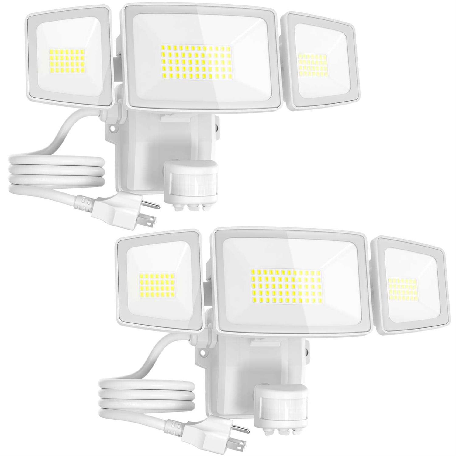 Olafus 3 Heads 55W 5500LM Motion Sensor Outdoor Light - Image 2