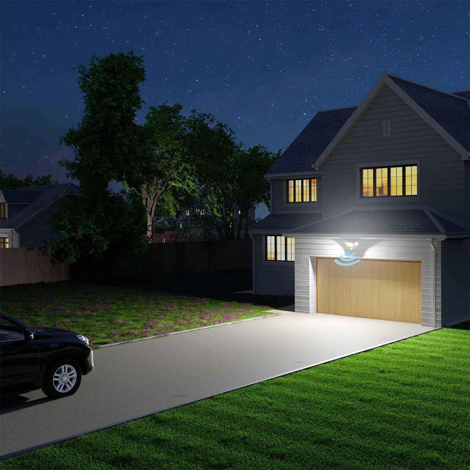 Olafus 3 Heads 55W 5500LM Motion Sensor Outdoor Light - Image 3