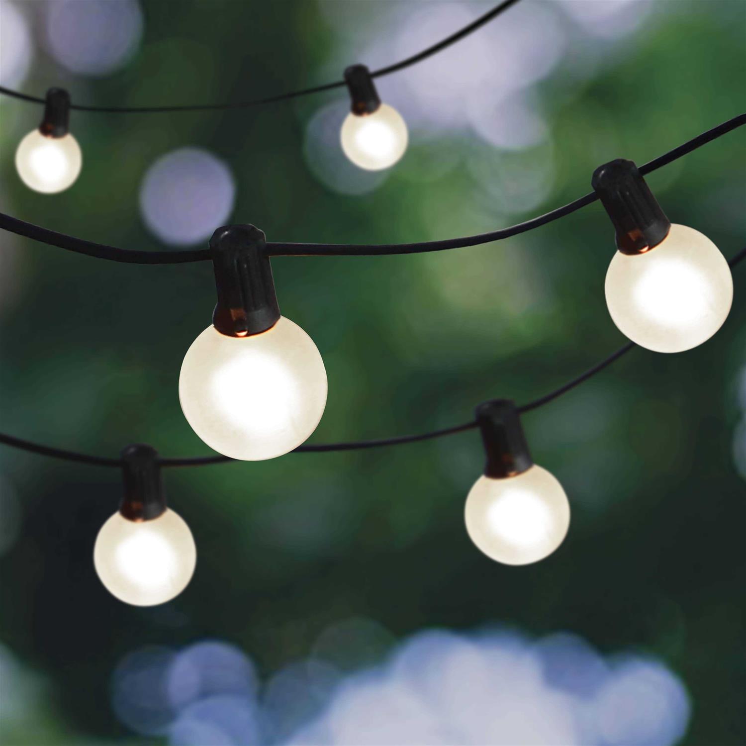 16ct. Frosted Globe String Lights by Ashland - Image 2