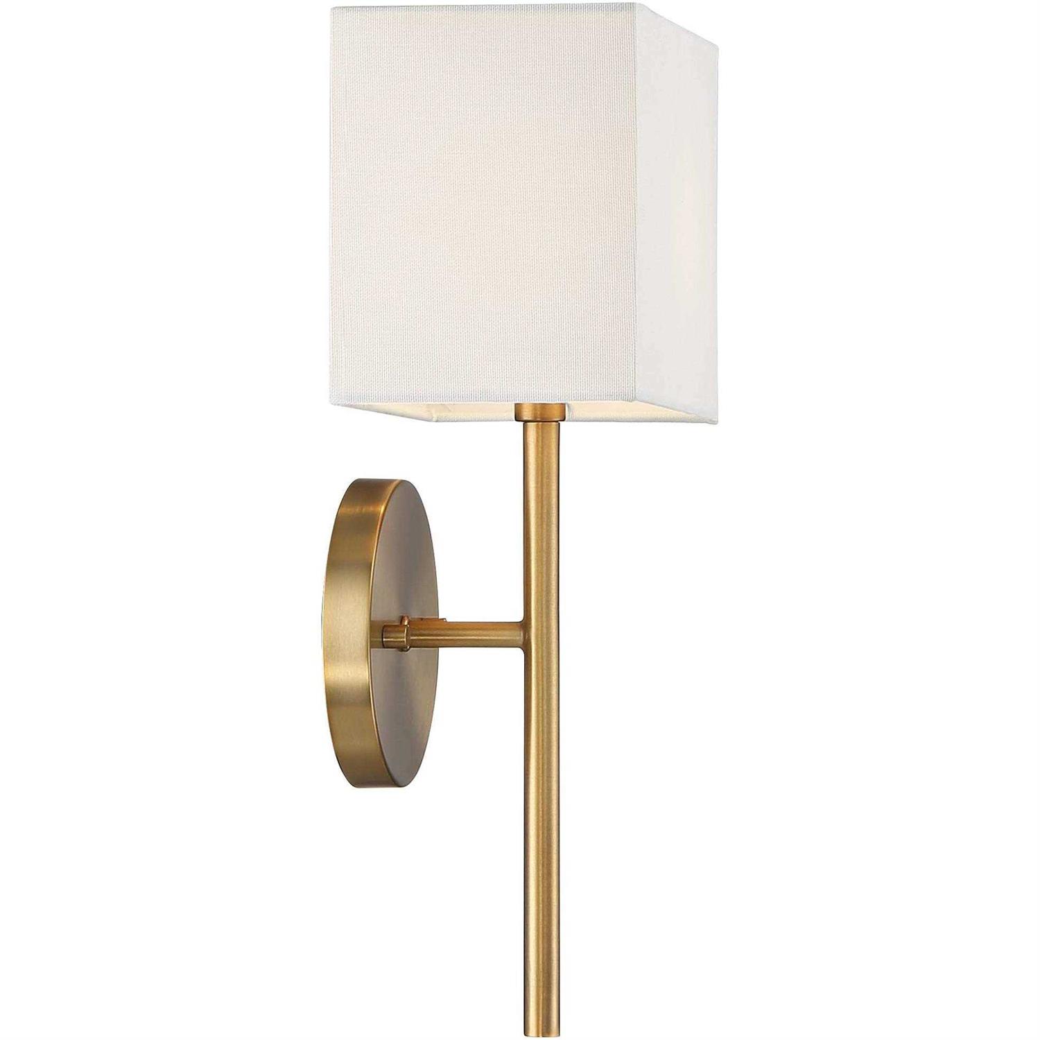 Possini Euro Design Favreau Modern Wall Light Sconce 8 Fixture Rectangular Linen Bedroom - Image 4