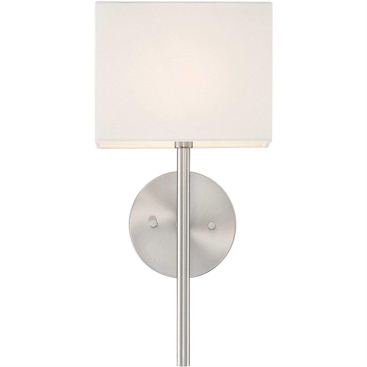 Possini Euro Design Favreau Modern Wall Light Sconce 8 Fixture Rectangular Linen Bedroom - Image 2