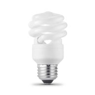 60-Watt Equivalent Ecosmart A19 Spiral Non-Dimmable E26 Base Compact Fluorescent CFL Light Bulb