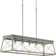 Progress Lighting P400048-141 Briarwood 5-Light Linear Island Chandelier