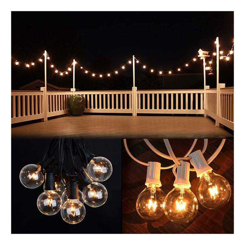 Abeja G40 Replacement Light Bulbs 5w Clear Globe Bulb fits E12/ C7 Candelabra Screw Base Sockets - Image 3