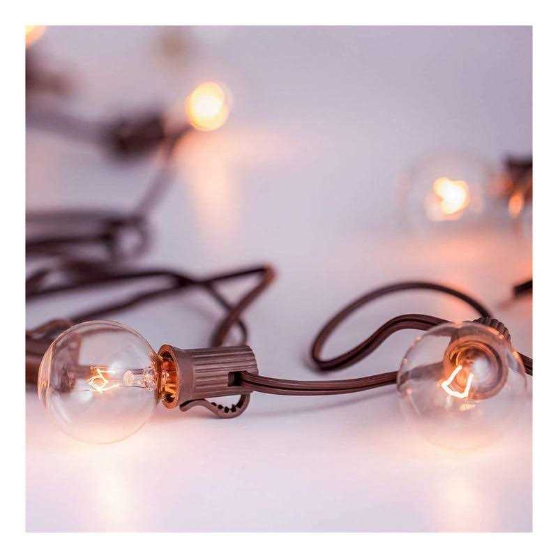 Abeja G40 Replacement Light Bulbs 5w Clear Globe Bulb fits E12/ C7 Candelabra Screw Base Sockets - Image 5