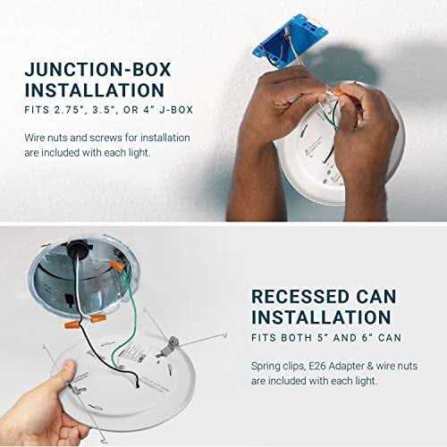 Parmida 5/6 Inch Dimmable LED Disk Light Surface Flush Mount 15W - Image 3