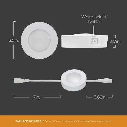 ProLink Plug-In LED Under Cabinet Puck Lights - Image 5