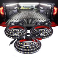 Nilight 3PCS 60 Bed Light Strip 270 LED with On/Off Switch Blade Fuse Splitter Extension Cable for Cargo