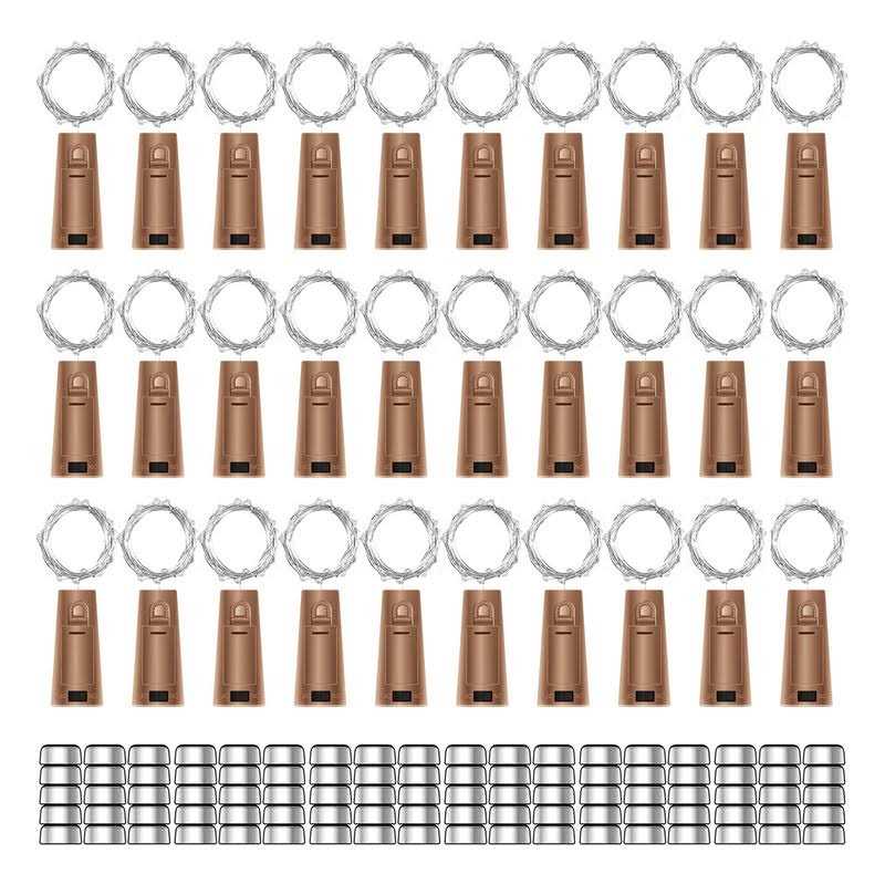 30 Pack Wine Bottle Lights with Cork