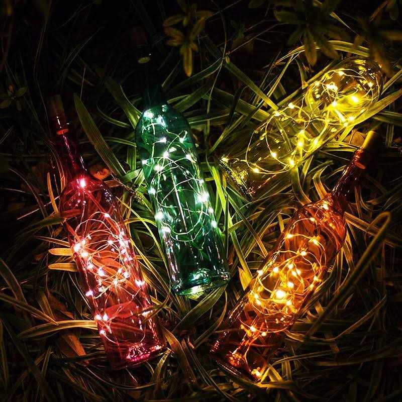 30 Pack Wine Bottle Lights with Cork - Image 2