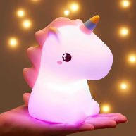 One Fire Unicorn Night Lights for Girls Bedroom,16 Colors Cute Night Light for Kids