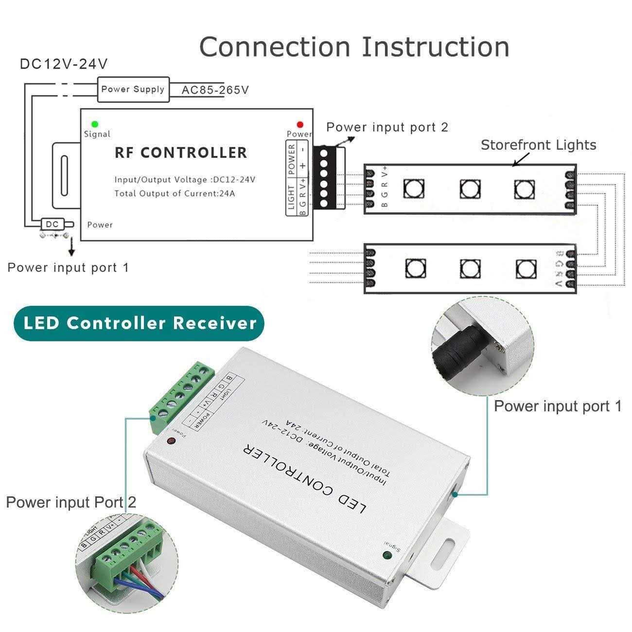 Pomelotree LED Storefront Lights for Business Waterproof Decorative Light for Advertising Letter Signs 4 Set 5050 SMD Window Strip 40ft 80 Pieces - Image 5