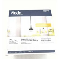 Portfolio Matte Black Transitional Teardrop Mini Pendant Light CPM-1MBK