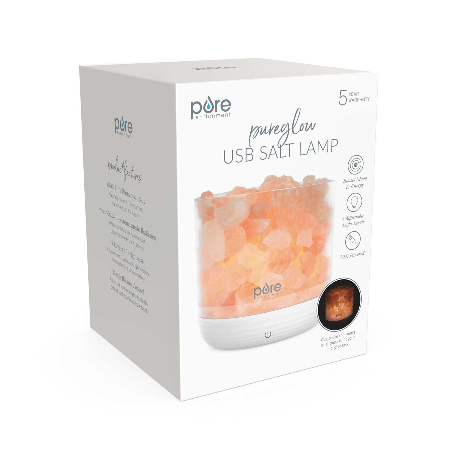 Pure Enrichment PureGlow USB Salt Lamp - Image 4