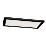 AFX Lighting Lugano 1 Light LED Flush Mount Black LGNL2412LAJD4BK