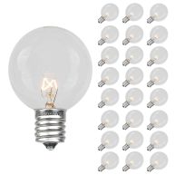 Novelty Lights 25 Pack G50 Outdoor Patio Globe Replacement Bulbs