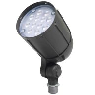 Newhouse Lighting 12W 1400-Lumen Non-Dimmable 120-277v LED Weatherproof Bullet Flood Light