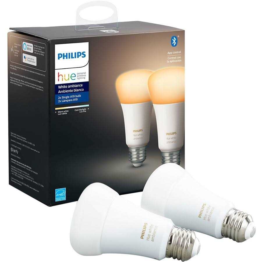 Philips Hue White Ambiance A19 Bluetooth Smart LED Bulb