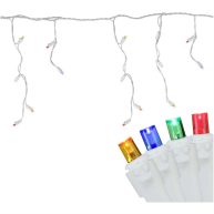 Northlight 100 Multi Color LED Wide Angle Christmas Icicle Lights
