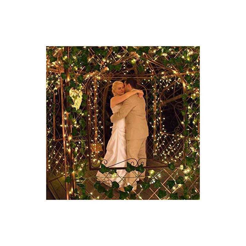 12 Pack Fake Vines For Room Decor With 100 Led String Light Artificial Ivy Garland Hanging Plants Faux Greenery Leaves Bedroom Aesthetic Decor - Image 4
