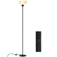PESRAE Floor Lamp Remote Control with 4 Color Temperatures Torchiere Floor Lamp for Bedroom