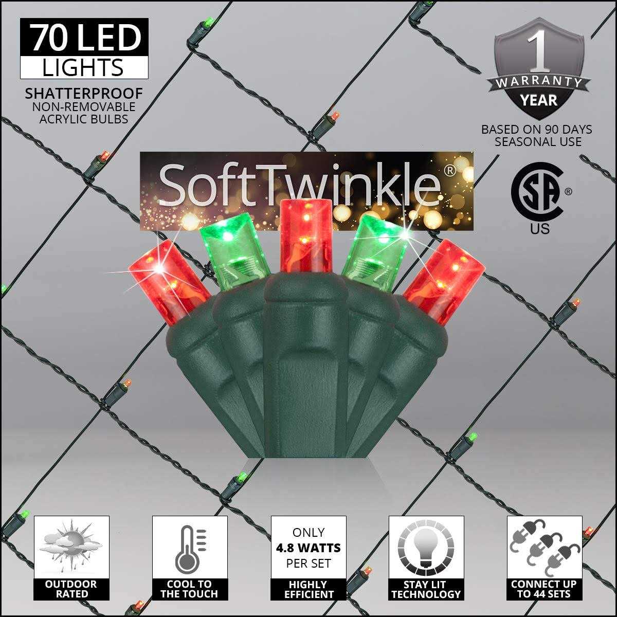 4′ x 6′ 5mm SoftTwinkle LED Net Lights - Image 4