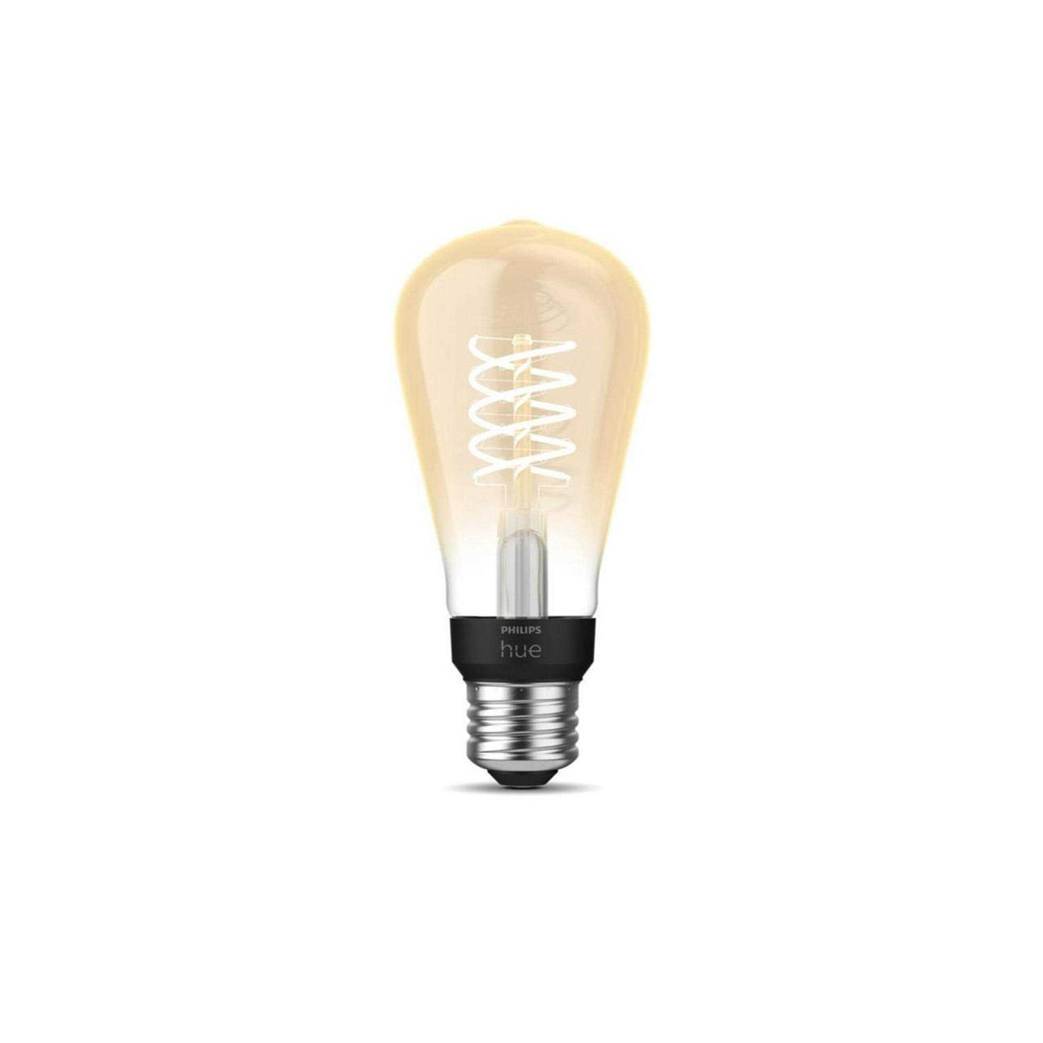 Philips Hue 571125 Dimmable Warm White Vintage Smart St19 Edison Bulb