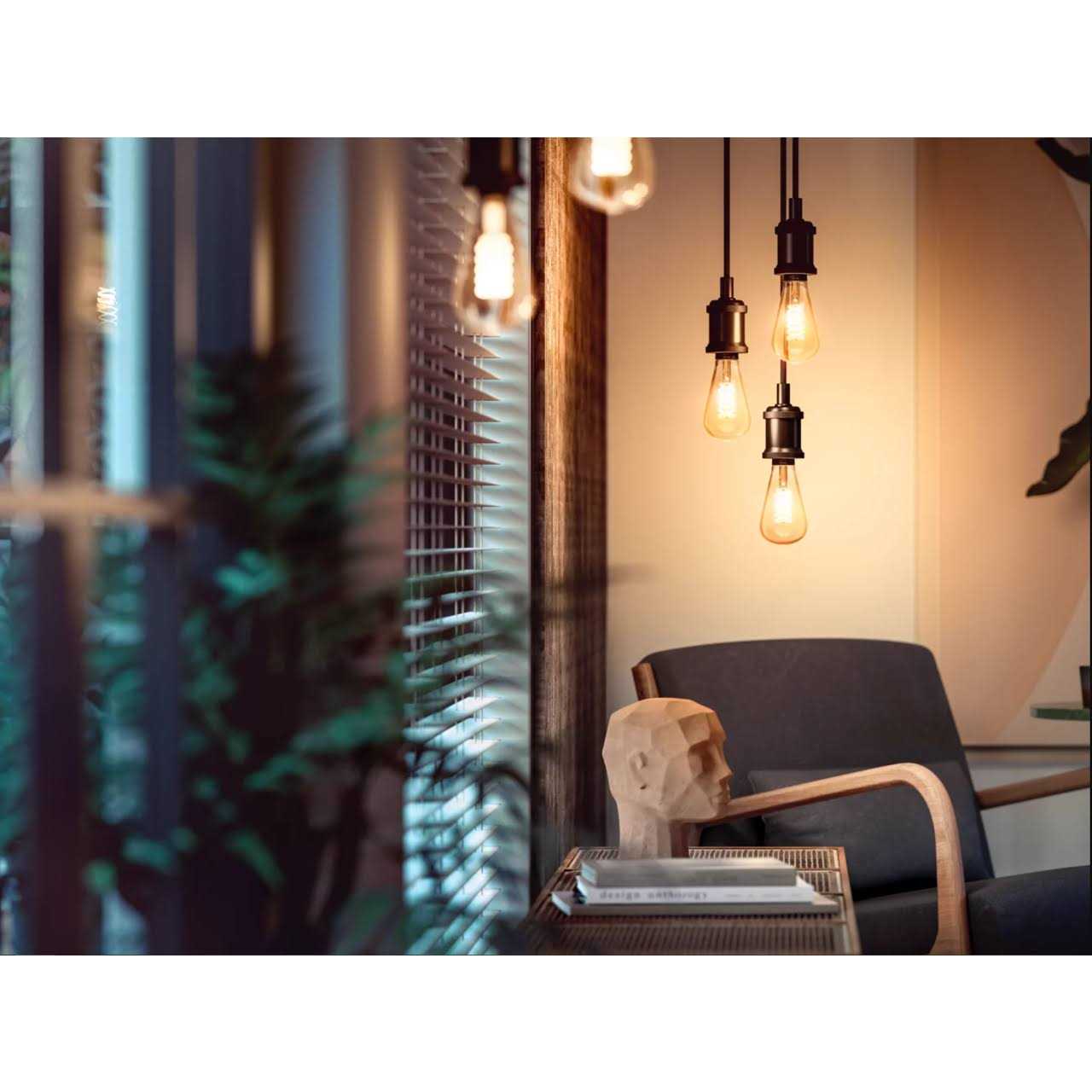 Philips Hue 571125 Dimmable Warm White Vintage Smart St19 Edison Bulb - Image 2