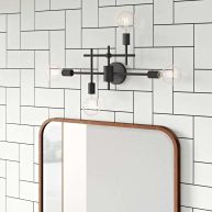 4-Light Dimmable Vanity Light Mercury Row Finish