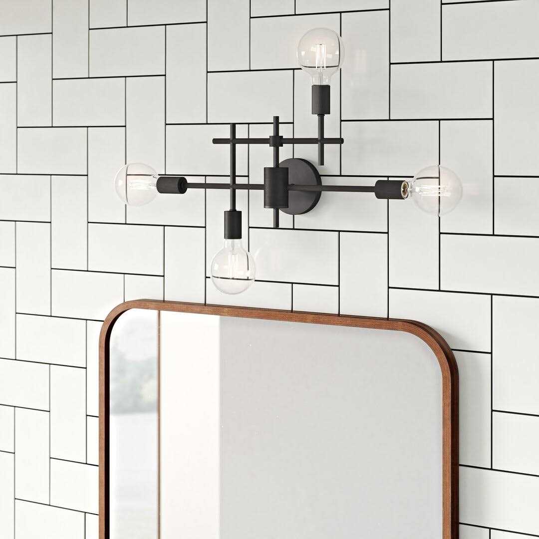 4-Light Dimmable Vanity Light Mercury Row Finish