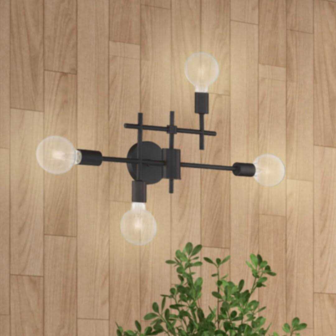 4-Light Dimmable Vanity Light Mercury Row Finish - Image 3