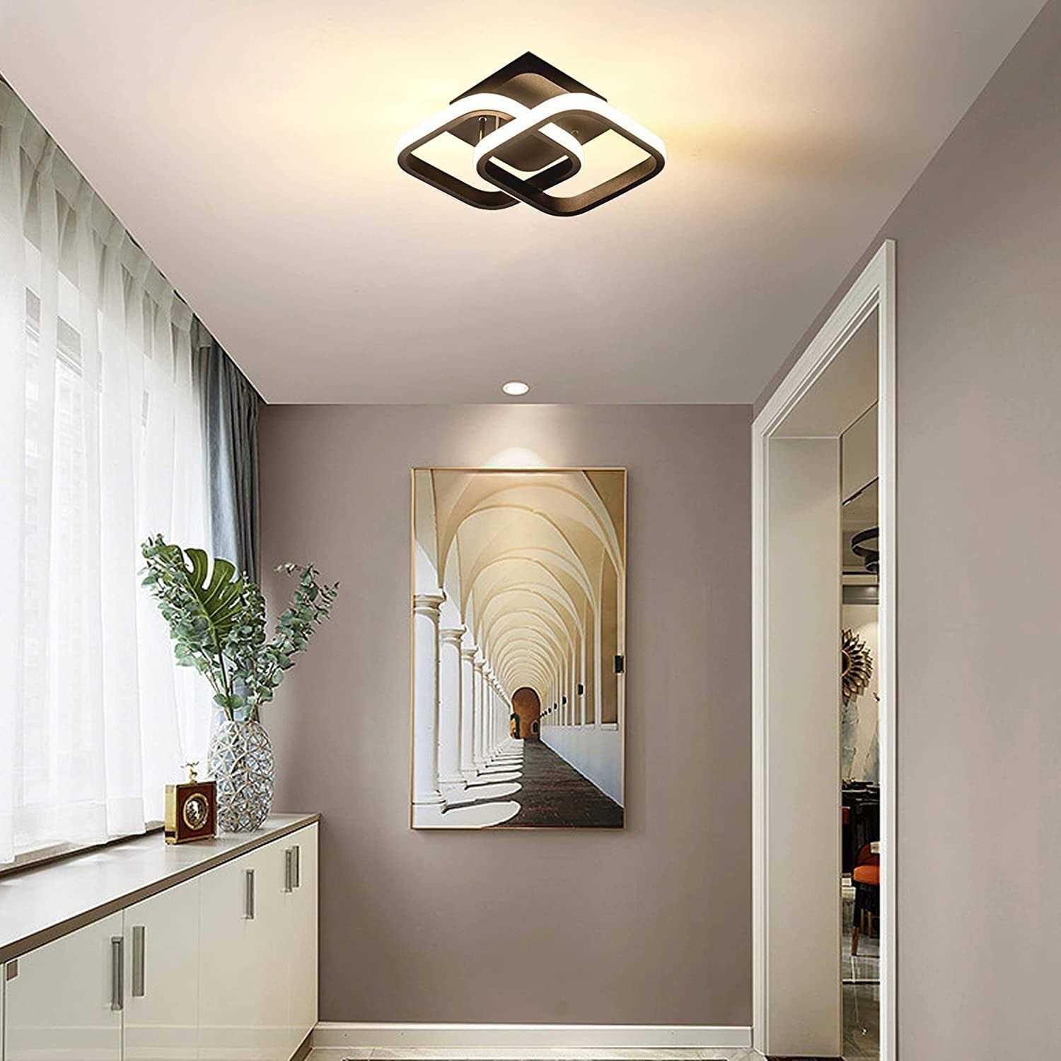 ADISUN Motion Sensor LED Ceiling Light 22W Black Mount Motion Activated Light Fixture Ceiling lamp for Closet Laundry Bathroom Hallway Stair Porch - Image 4