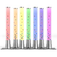 Playlearn Bubble Lamp 7 LED Color Changing Sensory Tube Light with Asmr Hum