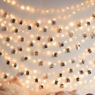 Photo Clip 17ft 50 Led Fairy String Lights With 50 Clear Clips for Hanging Pictures