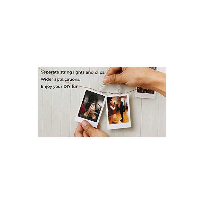 Photo Clip 17ft 50 Led Fairy String Lights With 50 Clear Clips for Hanging Pictures - Image 2