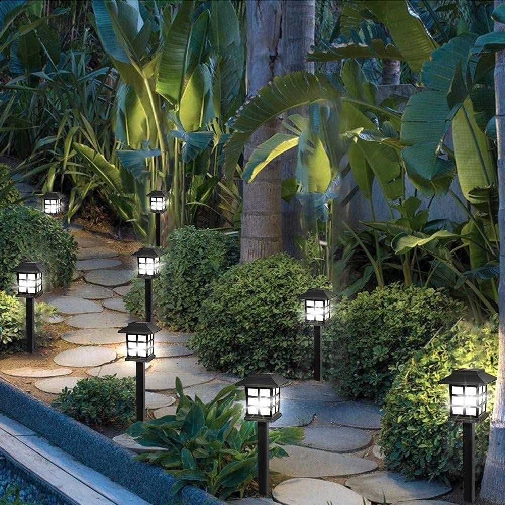 12pcs Garden Waterproof Outdoor Solar Lights for Yard,Landscape,Patio