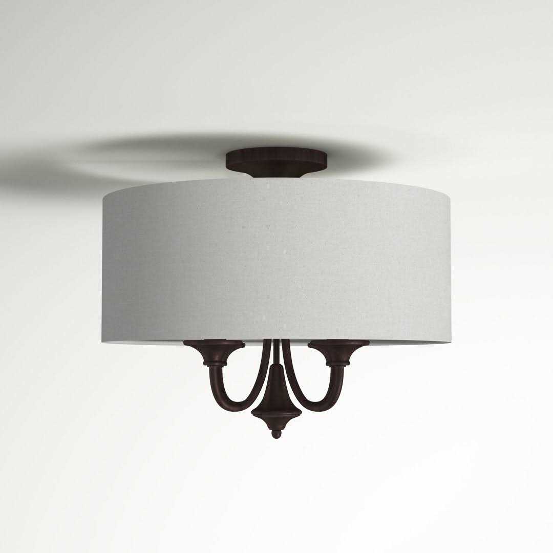 Alcott Hill® Somerville 4-Light Semi Flush Mount Fixture Finish - Image 4