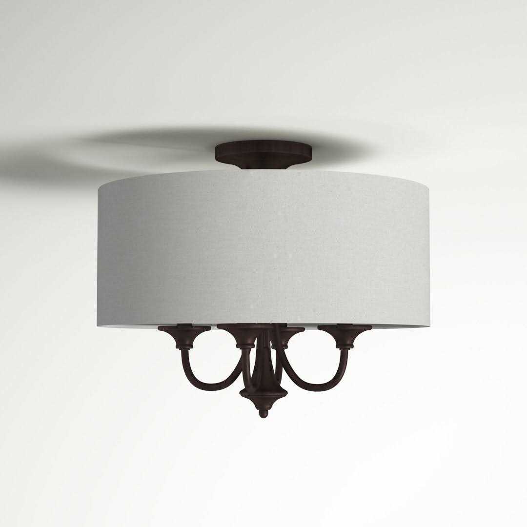 Alcott Hill® Somerville 4-Light Semi Flush Mount Fixture Finish - Image 5