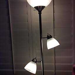 360 Lighting Ellery Brushed Nickel Tree Torchiere 3 Light Floor Lamp - Image 2