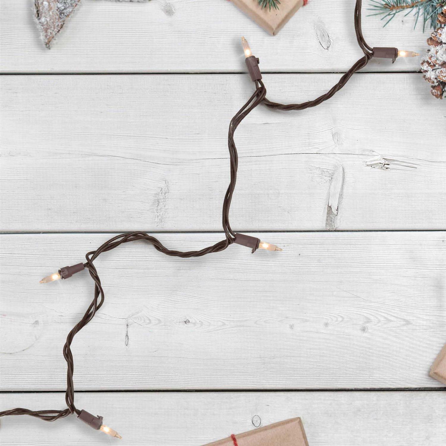 Northlight 10 Count Clear Mini Christmas Light Set - Image 2