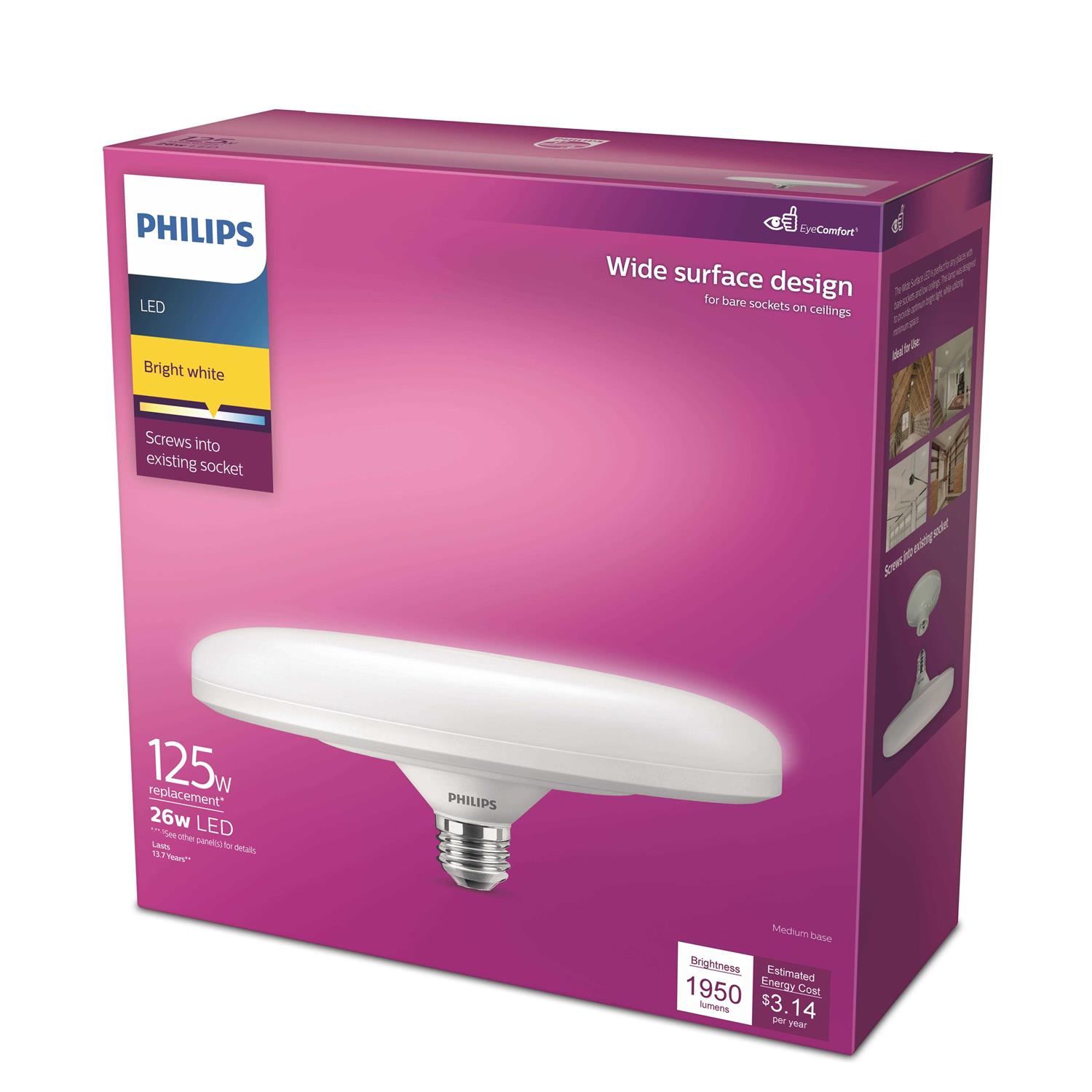 Philips Wide Surface LED Floodlight Light Bulb 577007 - Image 3
