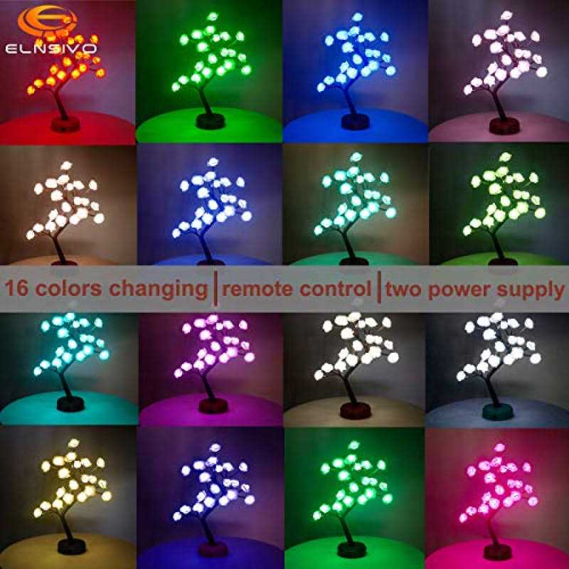 18 Colors Rose Lamp Color Changing Light Up Rose Tree Lamp Girls Gift for Mother’s Day - Image 3