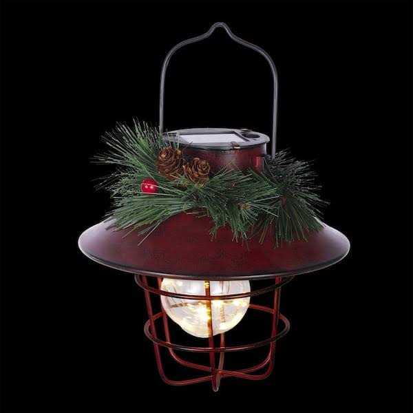 Alpine 36 In. LED Solar Metal Shepherd’s Hook Lantern - Image 4