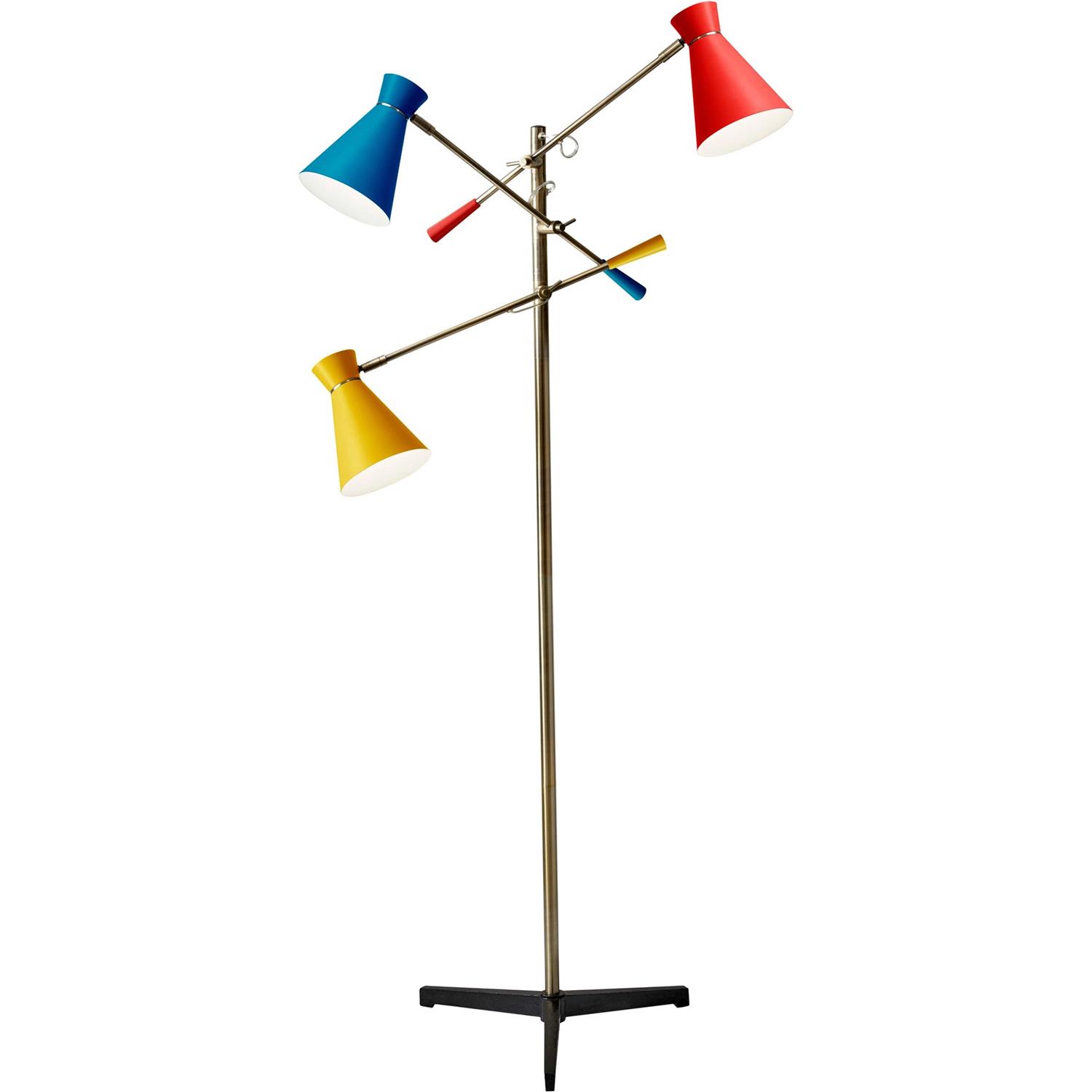 Adesso Lyle 3-Arm Floor Lamp