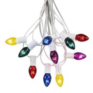 Novelty Lights C7 Christmas Lights Set Indoor/Outdoor Christmas Light String Hanging Christmas Lights