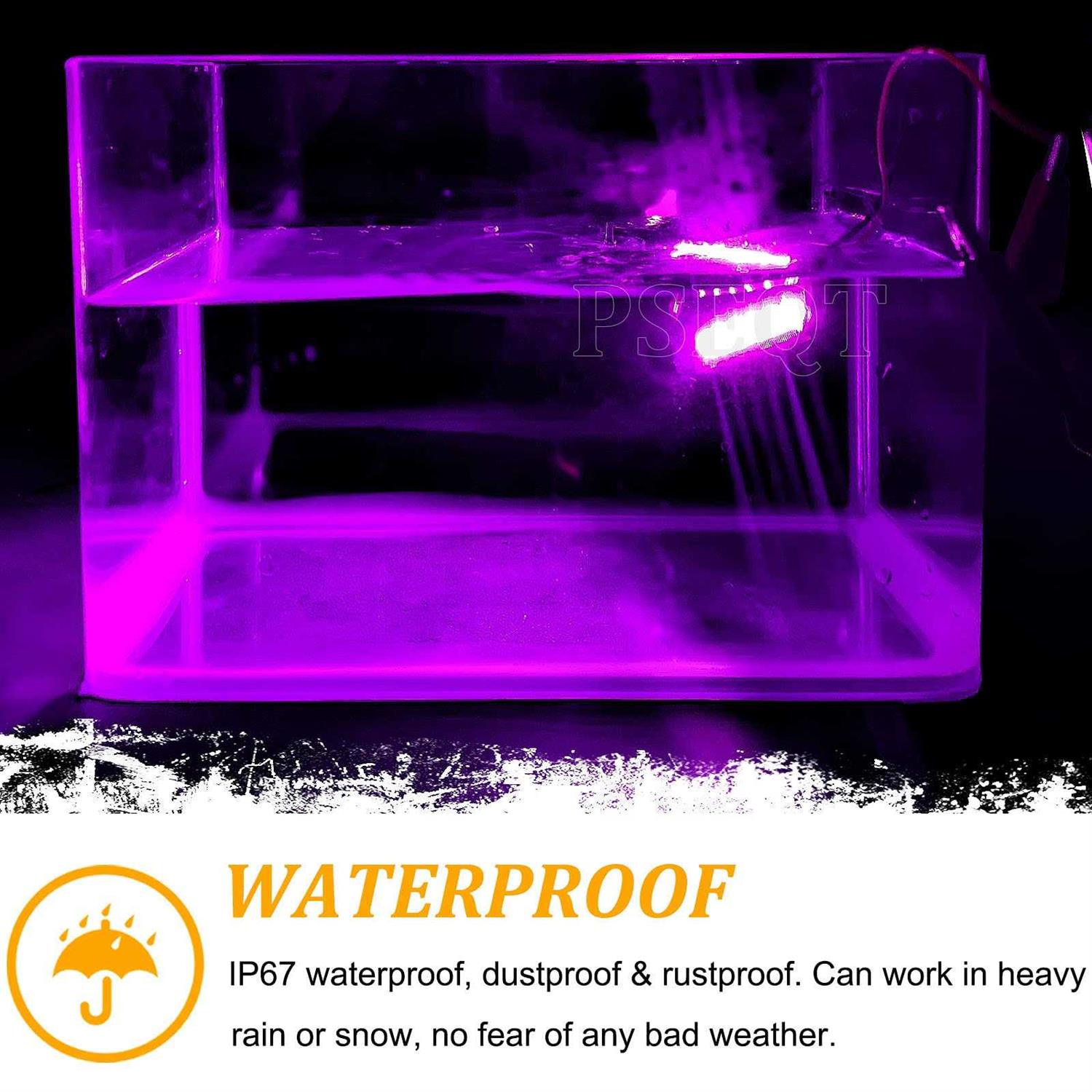 Pseqt 10 Pcs Led Rock Strip Lights Car Underglow Wheel Fender Well Lighting Kits Waterproof for Golf Cart Wrangler Offroad Truck RV UTV ATV - Image 3