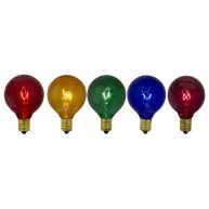Northlight Pack G40 Globe Christmas Replacement Light Bulbs