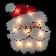 Northlight 12 Lighted Santa Claus Christmas Window Silhouette