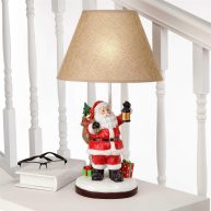 Regency International 27 Resin Cheerful Santa Lamp