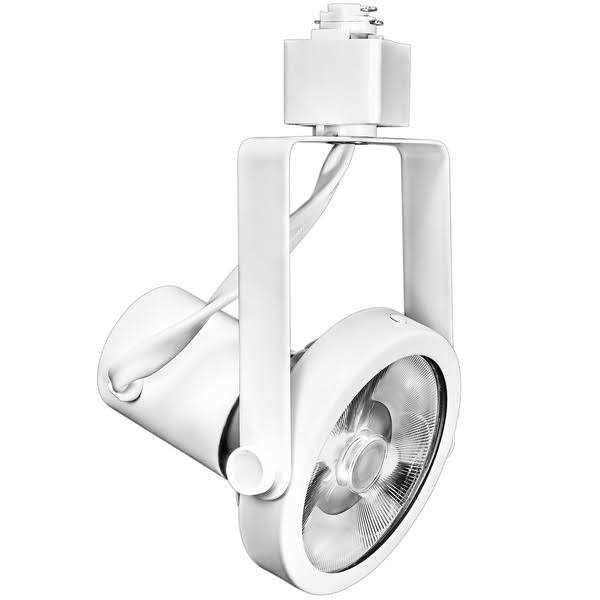 PLT Track Light Fixture Gimbal Ring White Operates up to 75 Watt BR/PAR30 PLT-10199